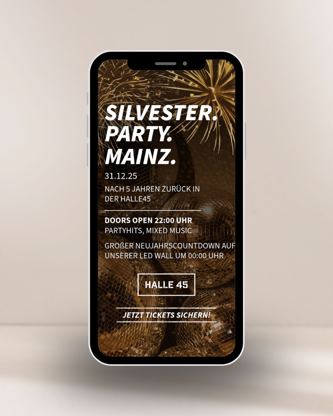 Silvester Party Disco-Story