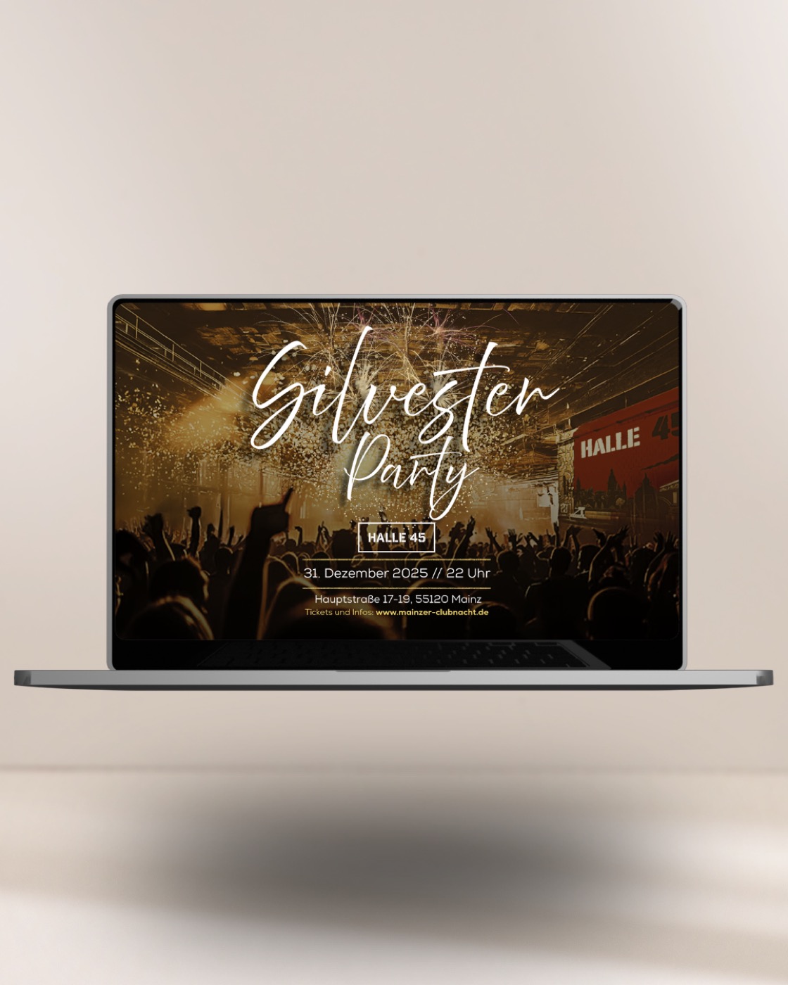 Silvester Party Handy-Mockup